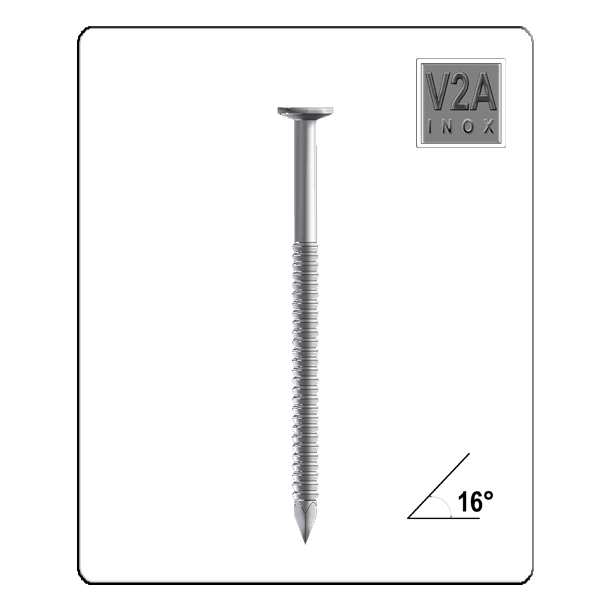 Coilnagel Edelstahl V2A 2,8 mm x 90 mm Ringschaft (15°/16°) – 4.500 Stück je Karton