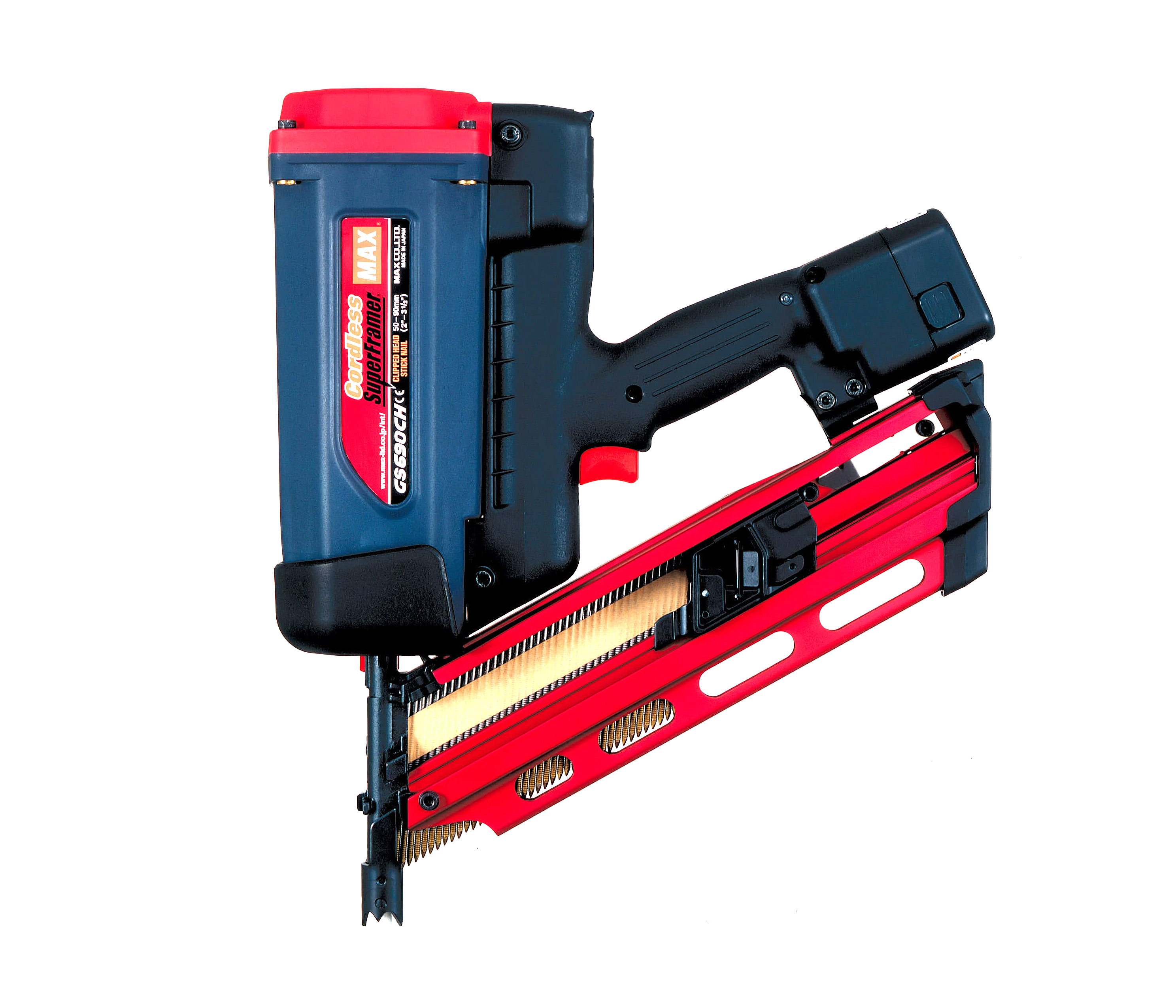 MAX GS690CH – Kabelloser Gasnagler für präzises Arbeiten im Holzbau